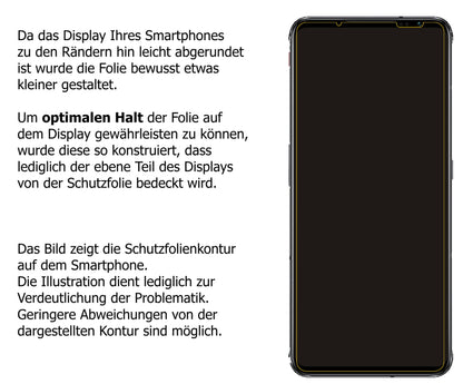 Blickschutzfolie für nubia Red Magic 6 Pro matt Schutzfolie Privacy