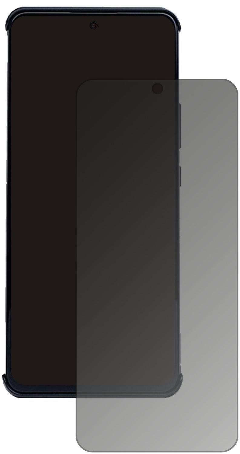 NubiaRed Magic 6R mit aufgebrachtem dipos Displayschutz, der seitliche Einblicke blockiert