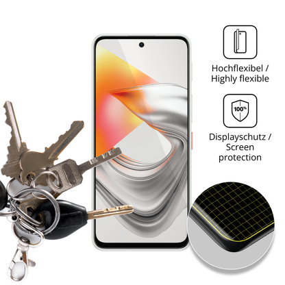 dipos Displayschutz für Nubia S2R, transparente Oberfläche, geringe Dicke und perfekte Passform