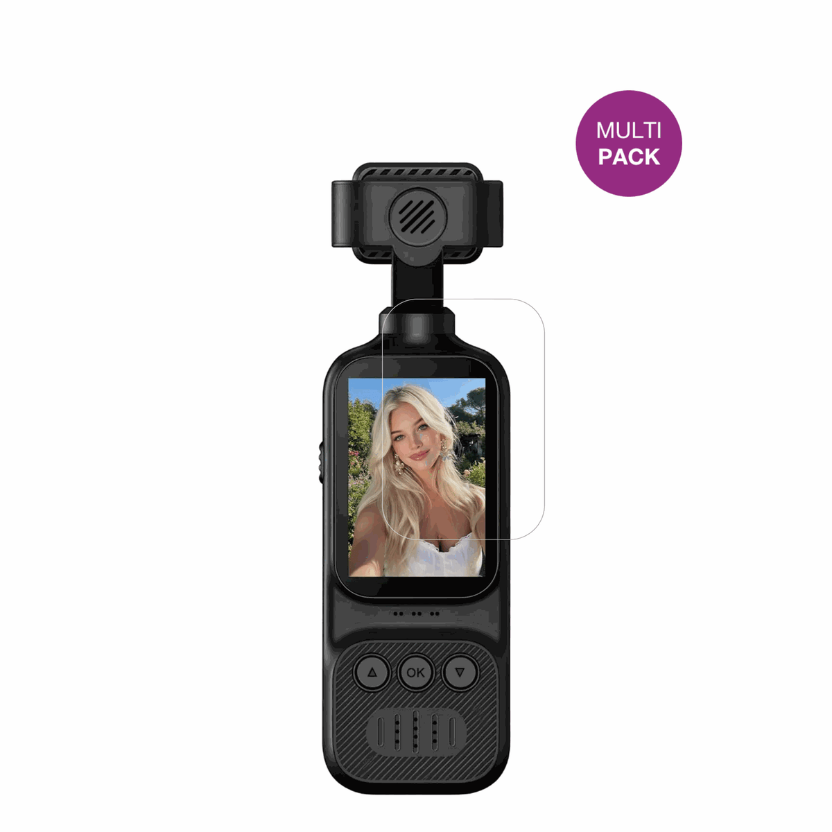4x Schutzfolie klar für OBEST 50070 2K Action-Cam Display-Schutzfolie