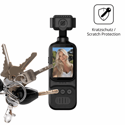 4x Schutzfolie klar für OBEST 50070 2K Action-Cam Display-Schutzfolie