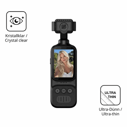 4x Schutzfolie klar für OBEST 50070 2K Action-Cam Display-Schutzfolie