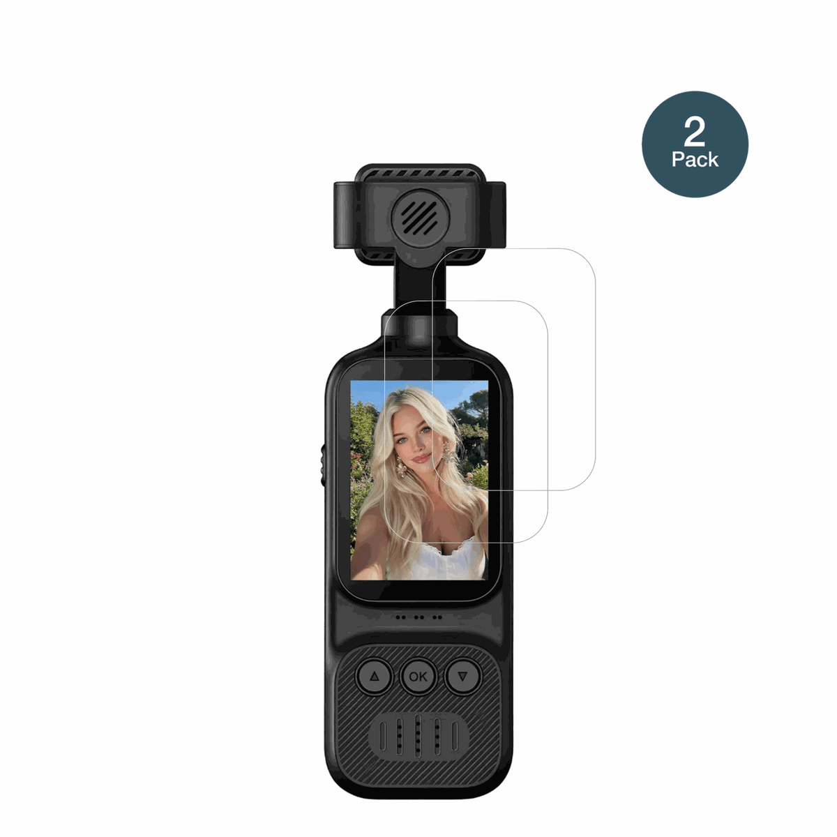 2x 9H Schutzfolie für OBEST 50070 2K Action-Cam Panzerfolie