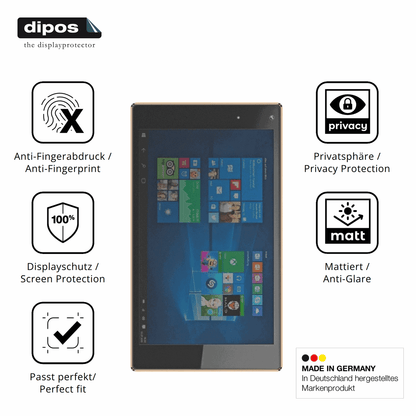 Privatsphäre-Schutz durch Sichtschutz-Folie passend zugeschnitten für Odys Cosmo Windows X9