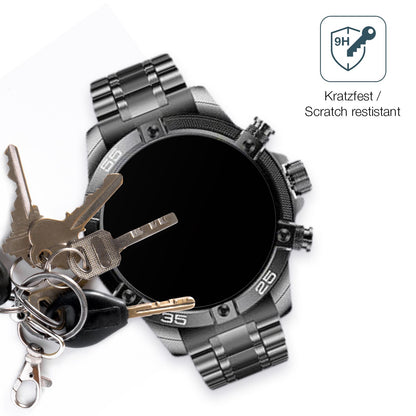 dipos Displayschutz für OHUGNA Smartwatch 1.53 Zoll, mattierte Oberfläche, robuste Festigkeit und perfekte Passform