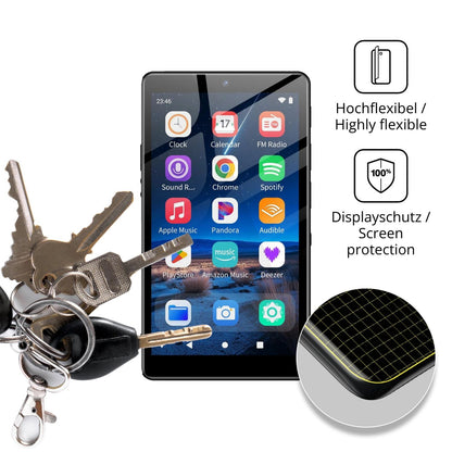 dipos Displayschutz für Oilsky M305 MP3-Player, transparente Oberfläche, geringe Dicke und perfekte Passform