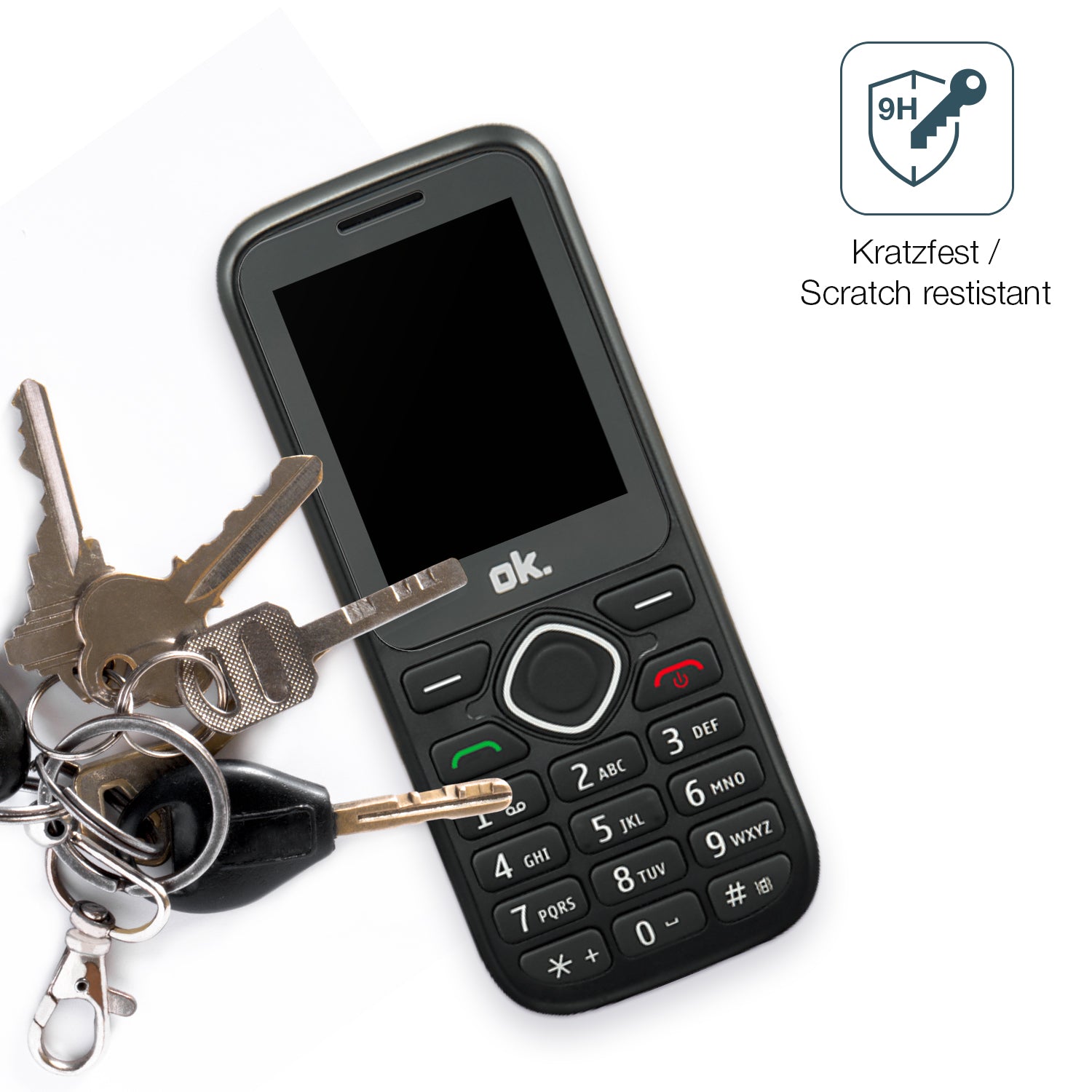 dipos Displayschutz für OK. OMP 11, mattierte Oberfläche, robuste Festigkeit und perfekte Passform