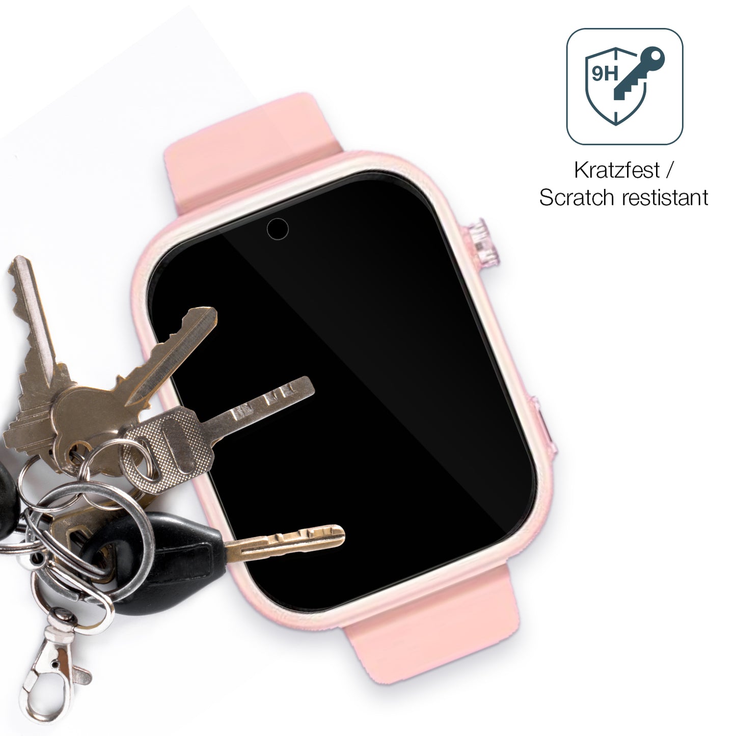 dipos Displayschutz für Okyuk 4G Kids, transparente Oberfläche, perfekte Passform auch für die Rundungen