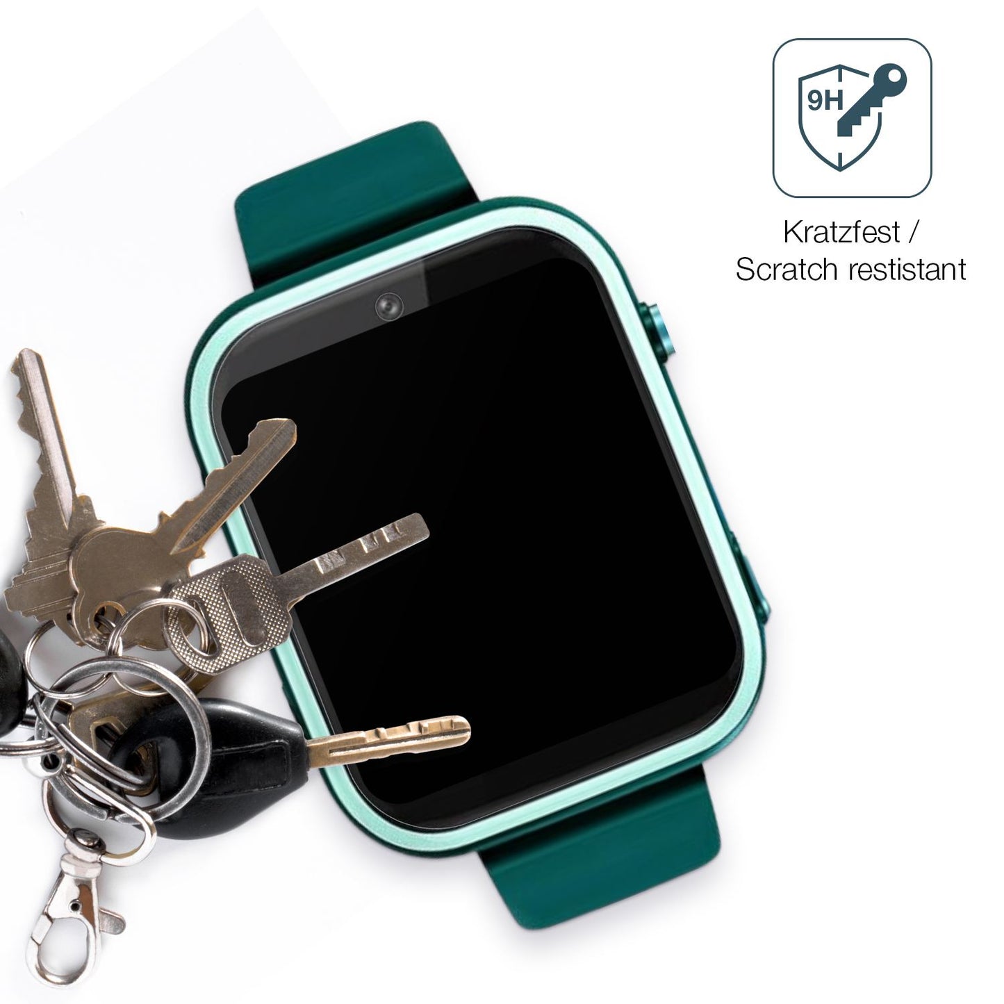 dipos Displayschutz für Okyuk T45 Smartwatch Kinder, mattierte Oberfläche, robuste Festigkeit und perfekte Passform