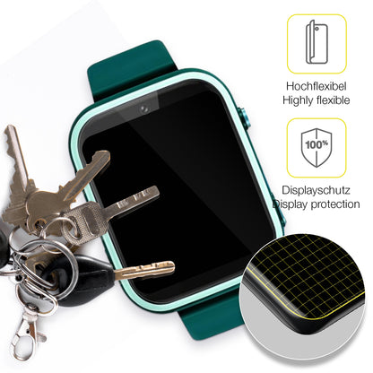 dipos Displayschutz für Okyuk T45 Smartwatch Kinder, transparente Oberfläche, geringe Dicke und perfekte Passform