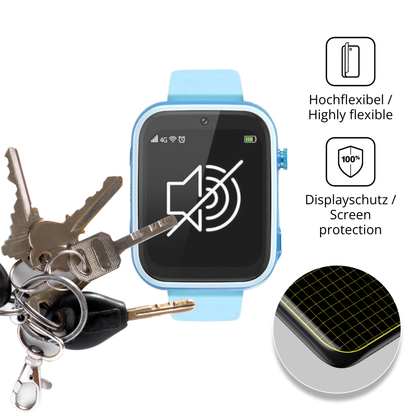 dipos Displayschutz für Okyuk T70, transparente Oberfläche, perfekte Passform auch für die Rundungen