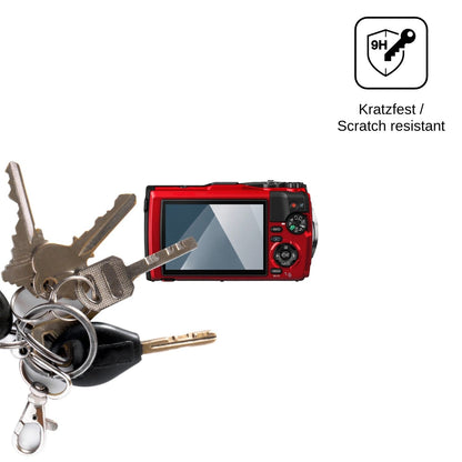 2x 9H Schutzfolie für Olympus OM System Tough TG-6 Panzerfolie