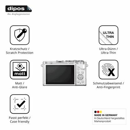 4x Schutzfolie matt für OM SYSTEM E-P7 Display-Schutzfolie