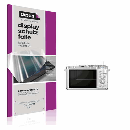 4x Schutzfolie klar für OM SYSTEM E-P7 Display-Schutzfolie
