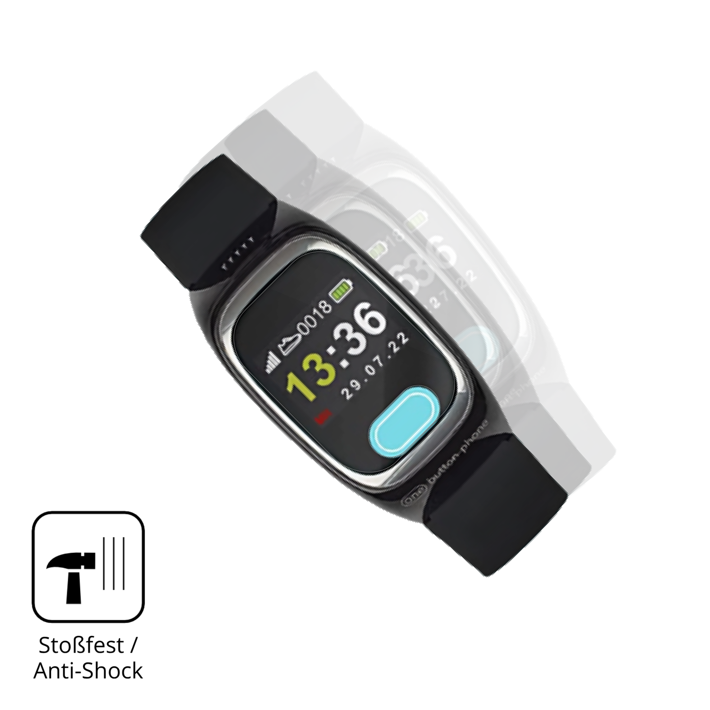 2x 3D Full Cover Schutzfolie für One Button Phone Model 2022