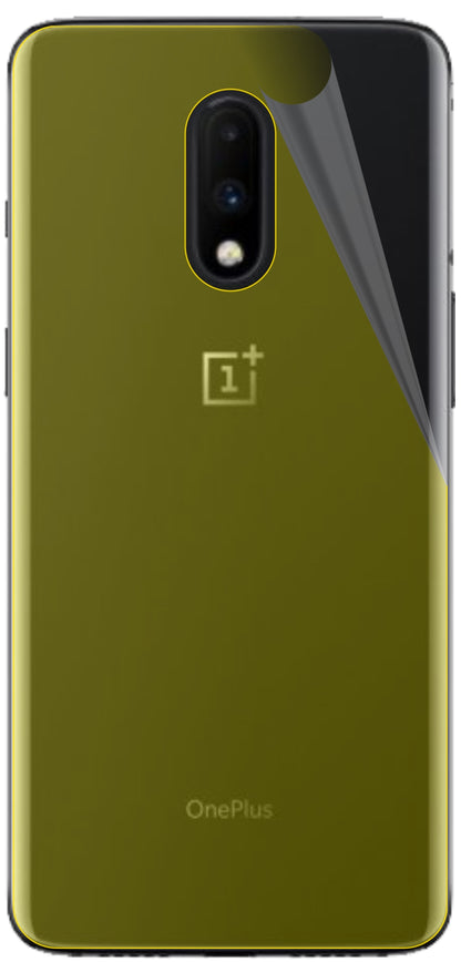 dipos Displayschutz für OnePlus 7 Rückseite, transparente Oberfläche, geringe Dicke und perfekte Passform