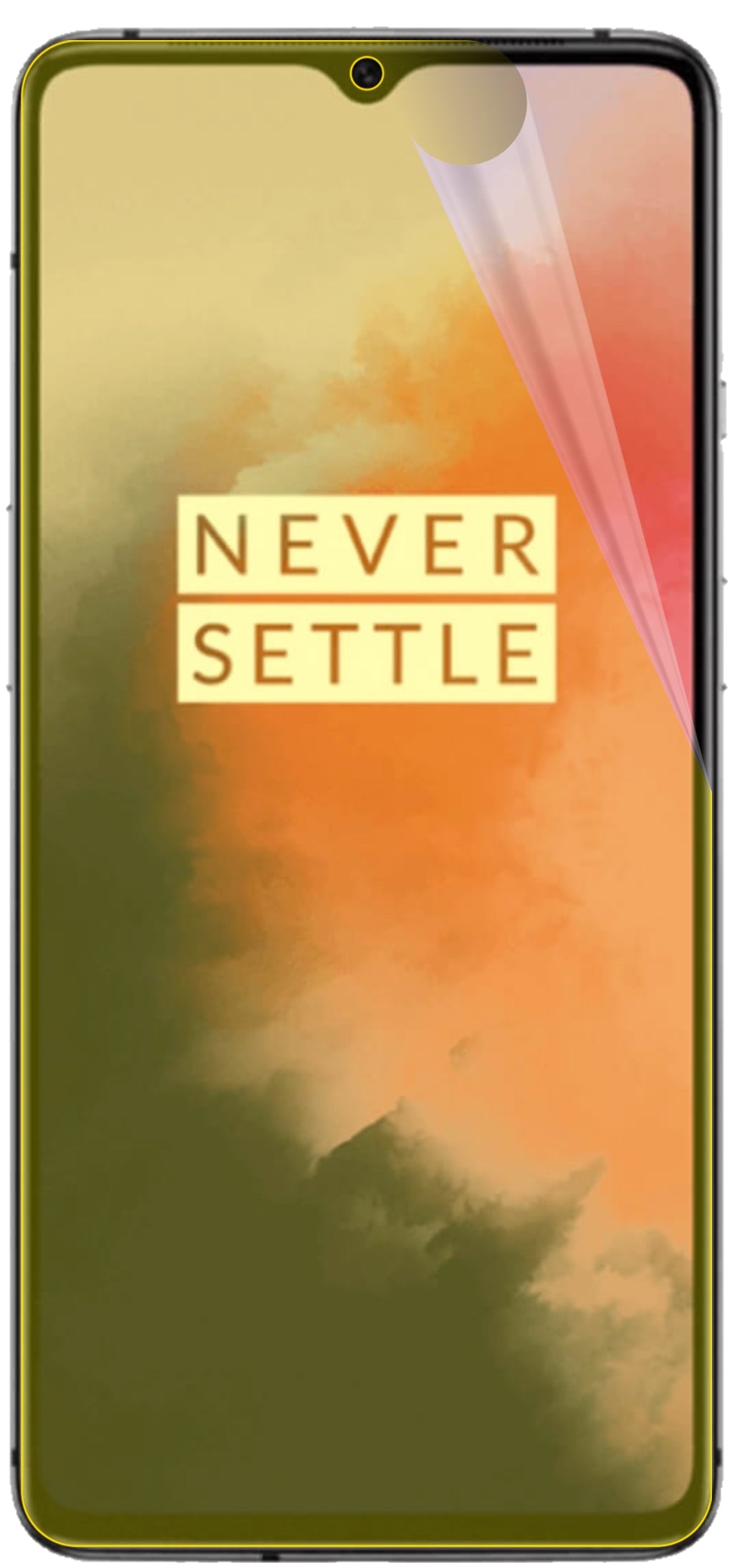 dipos Displayschutz für OnePlus 7T, transparente Oberfläche, geringe Dicke und perfekte Passform