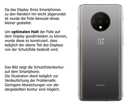 Dünne und klare Folie passend zugeschnitten für OnePlus 7T Rückseite