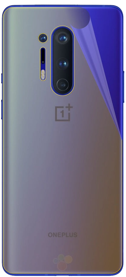 dipos Displayschutz für OnePlus 8 Pro Rückseite, transparente Oberfläche, geringe Dicke und perfekte Passform