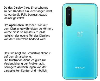Schutzfolie mit optimaler Passform, zur Verwendung mit Hüllen geeignet