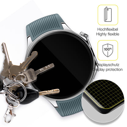 dipos Displayschutz für OnePlus Watch 2, transparente Oberfläche, geringe Dicke und perfekte Passform