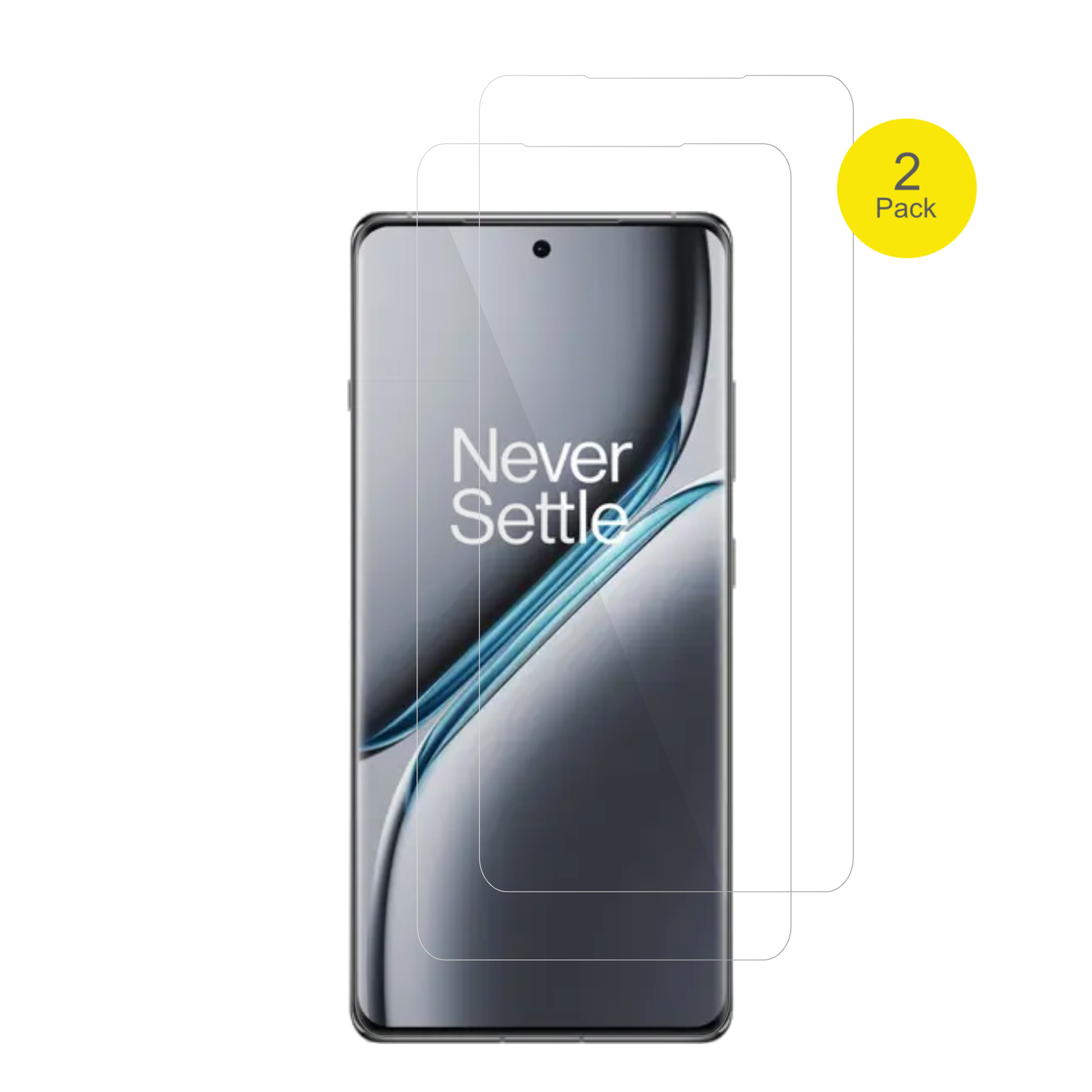 oneplus15r mit aufgebrachter dipos Displayschutzfolie, glasklare Darstellung ohne Einschränkungen