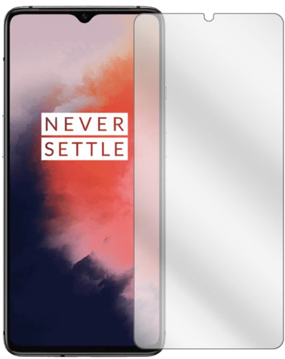 OnePlus7T mit aufgebrachter dipos Displayschutzfolie, glasklare Darstellung ohne Einschränkungen