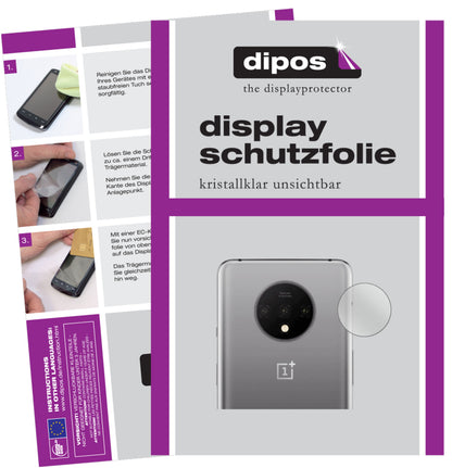 2x Schutzfolie klar für OnePlus 7T Kameralinse Display-Schutzfolie