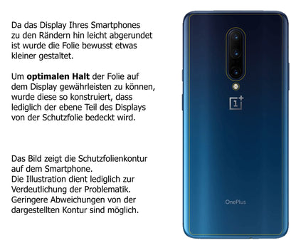 Dünne und klare Folie passend zugeschnitten für OnePlus 7T Pro Rückseite