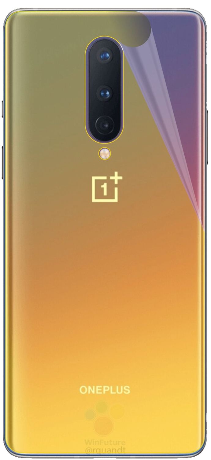 2x 3D Full Cover Schutzfolie für OnePlus 8 Rückseite
