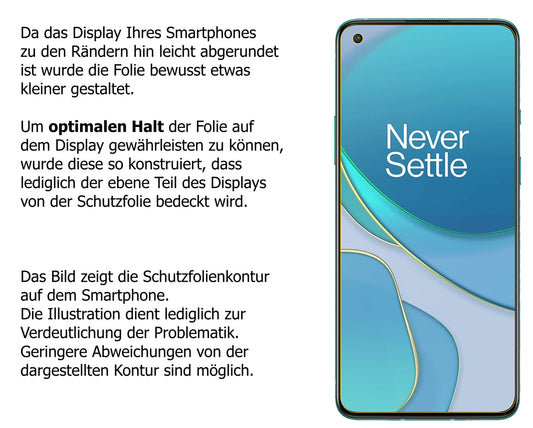 Privatsphäre-Schutz durch Sichtschutz-Folie passend zugeschnitten für OnePlus 8T
