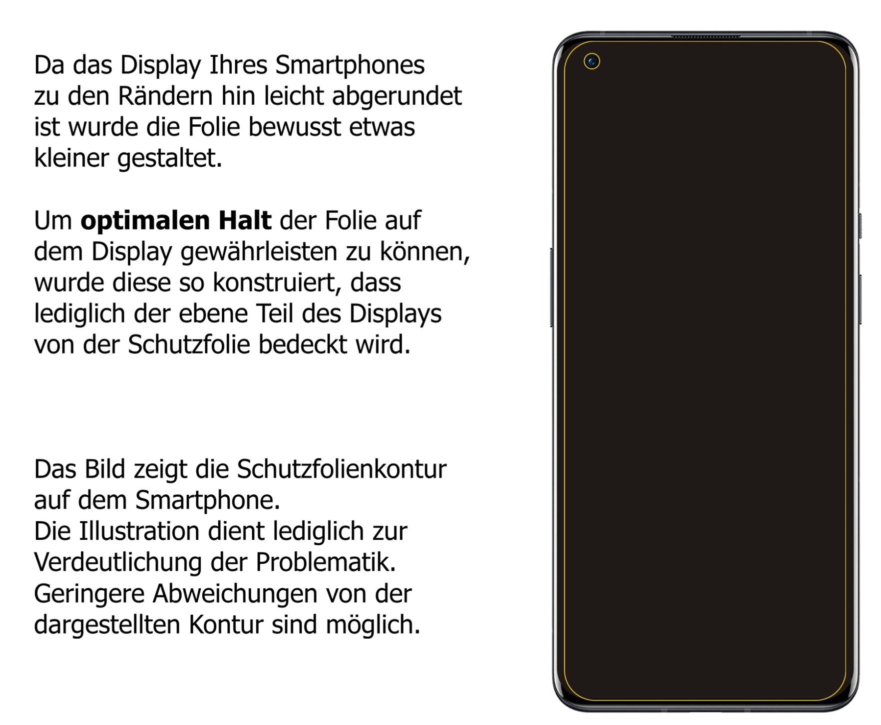 Privatsphäre-Schutz durch Sichtschutz-Folie passend zugeschnitten für OnePlus 9