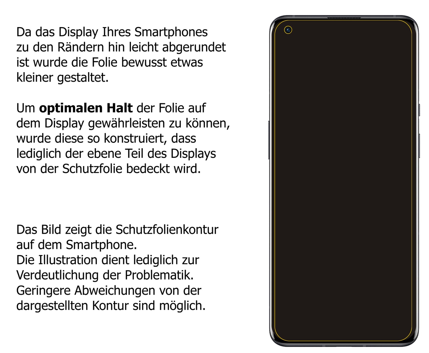 Privatsphäre-Schutz durch Sichtschutz-Folie passend zugeschnitten für OnePlus 9R