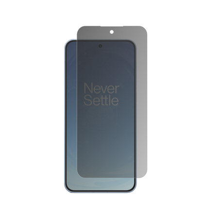 OnePlusAce 6T mit aufgebrachter dipos Flex Schutzfolie, die seitliche Einblicke blockiert