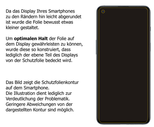 Dünne und klare Folie passend zugeschnitten für OnePlus Nord 2