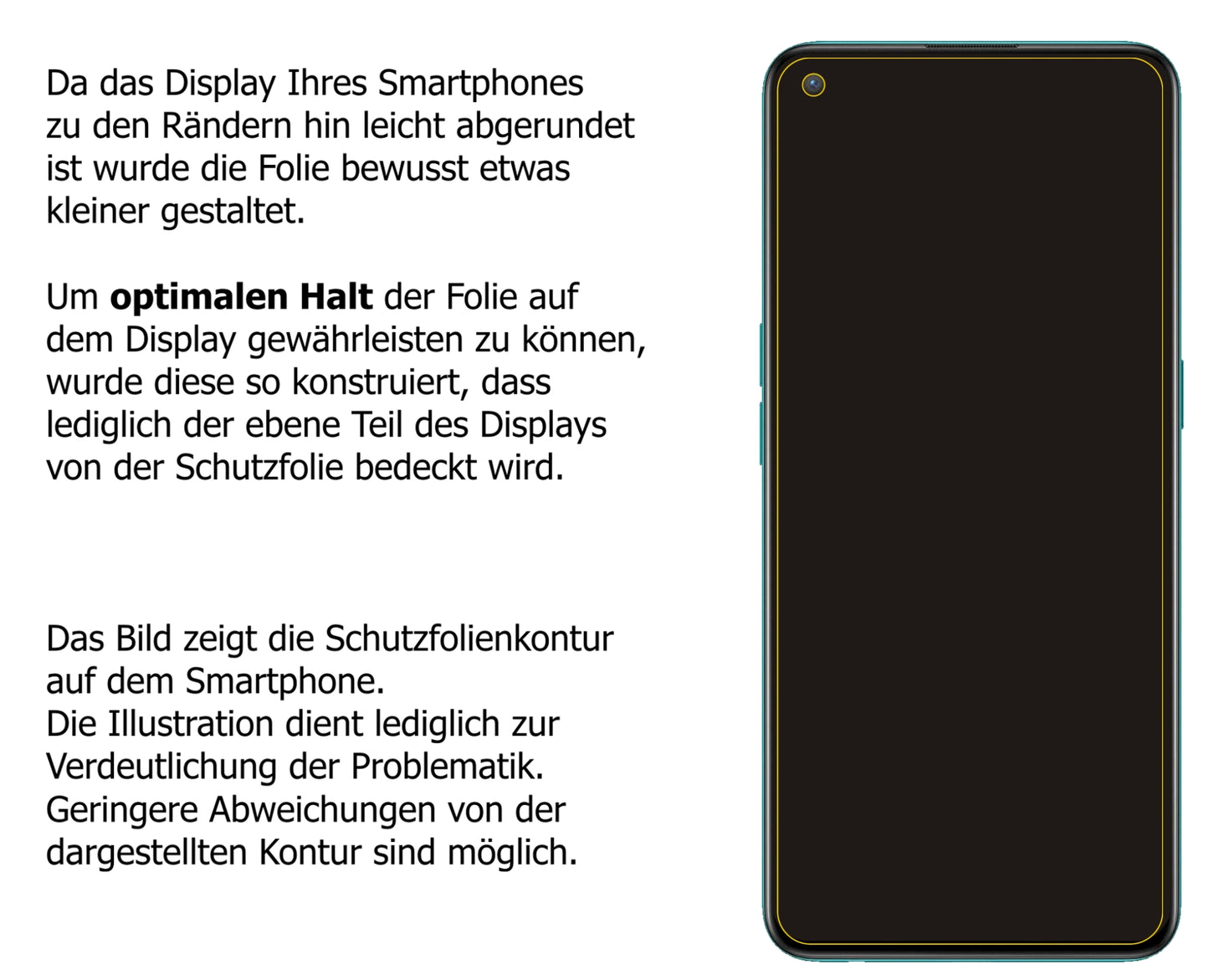 dipos Displayschutz für OnePlus Nord 2 CE, transparente Oberfläche, perfekte Passform auch für die Rundungen