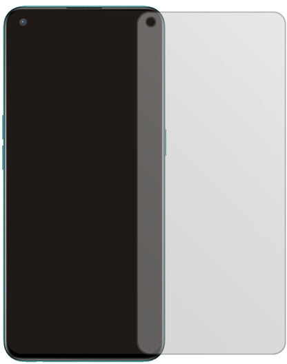 OnePlusNord 2 CE mit aufgebrachter dipos Displayschutzfolie, die lästige Fingerabdrücke minimiert