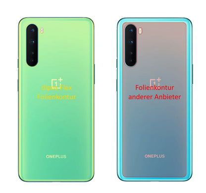 3x 3D Full Cover Schutzfolie für OnePlus Nord Rückseite
