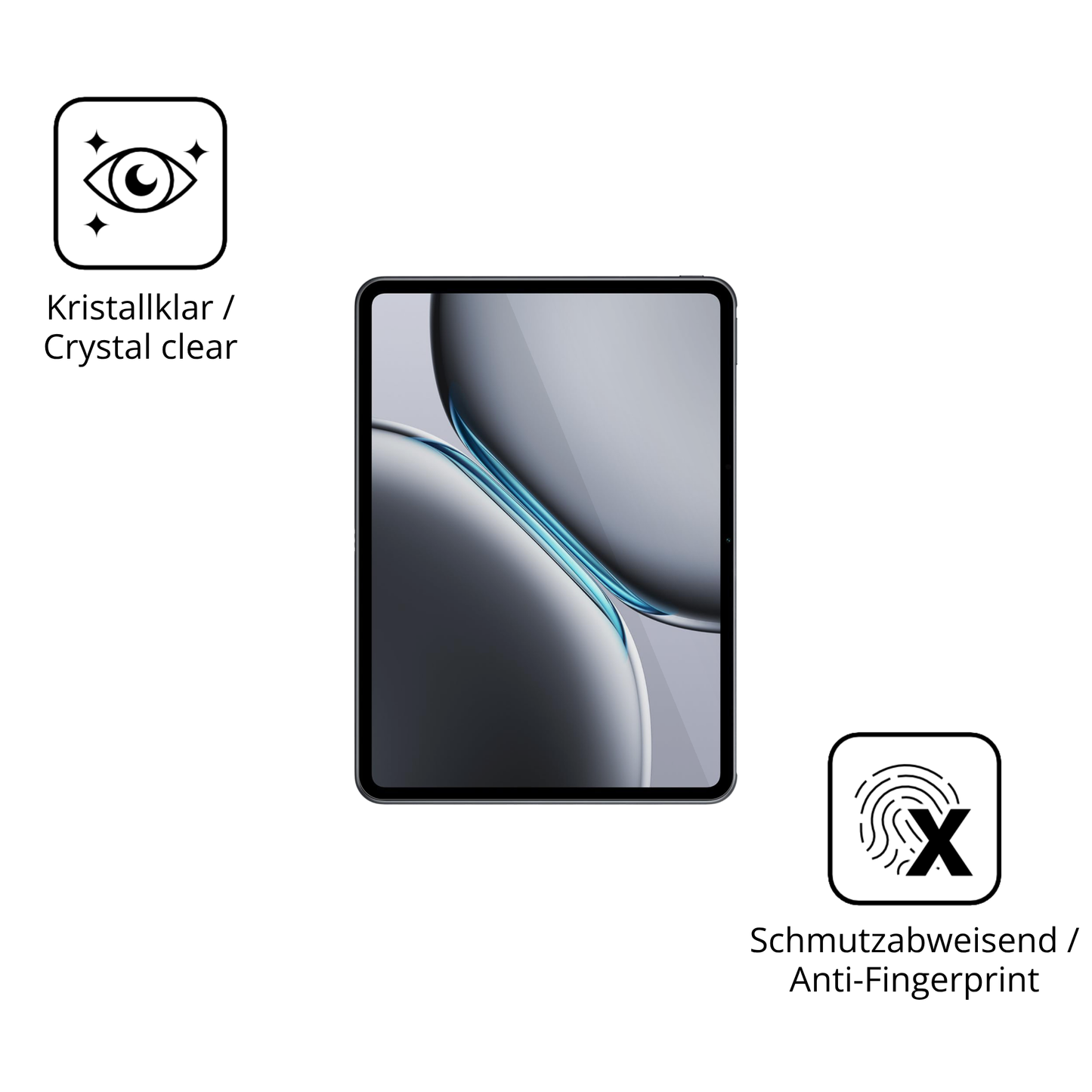 Flexible TPU-Folie passend zugeschnitten für OnePlus Pad Go 2, vollständige Abdeckung