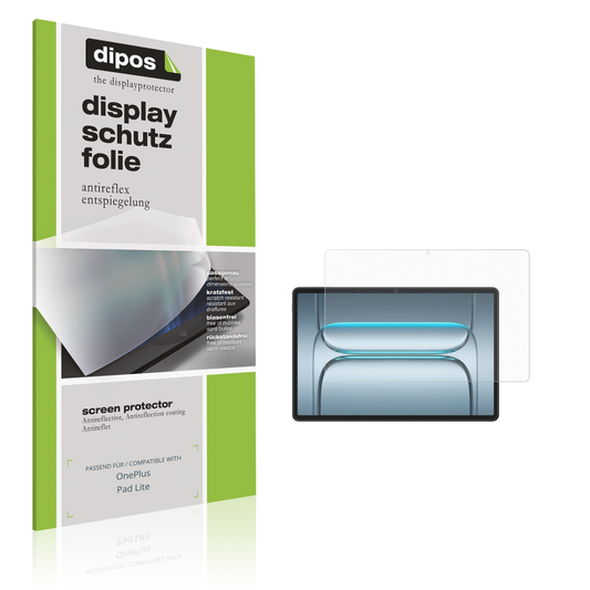 Matte Displayschutzfolie von dipos passend für onepluspad lite, präziser Zuschnitt und blasenfrei montiert