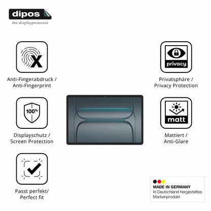 Privatsphäre-Schutz durch Sichtschutz-Folie passend zugeschnitten für onepluspad lite