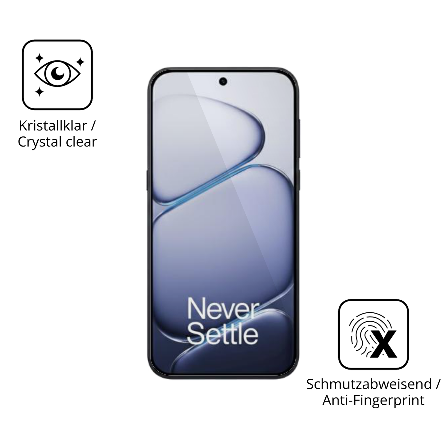 Flexible TPU-Folie passend zugeschnitten für OnePlus Turbo 6V, vollständige Abdeckung
