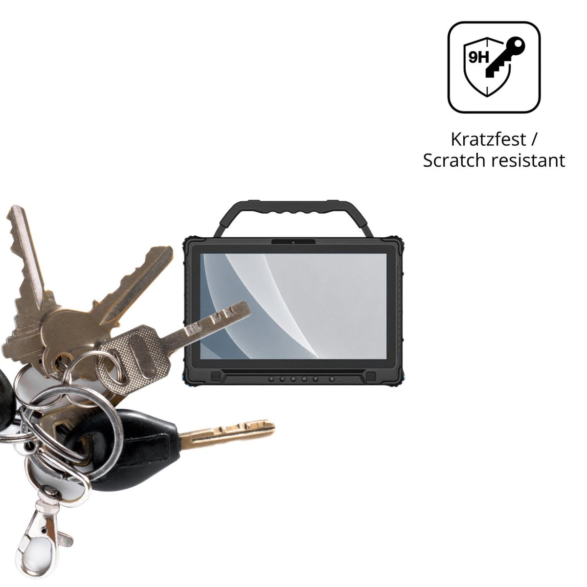 dipos Displayschutz für ONERugged M14M, mattierte Oberfläche, robuste Festigkeit und perfekte Passform