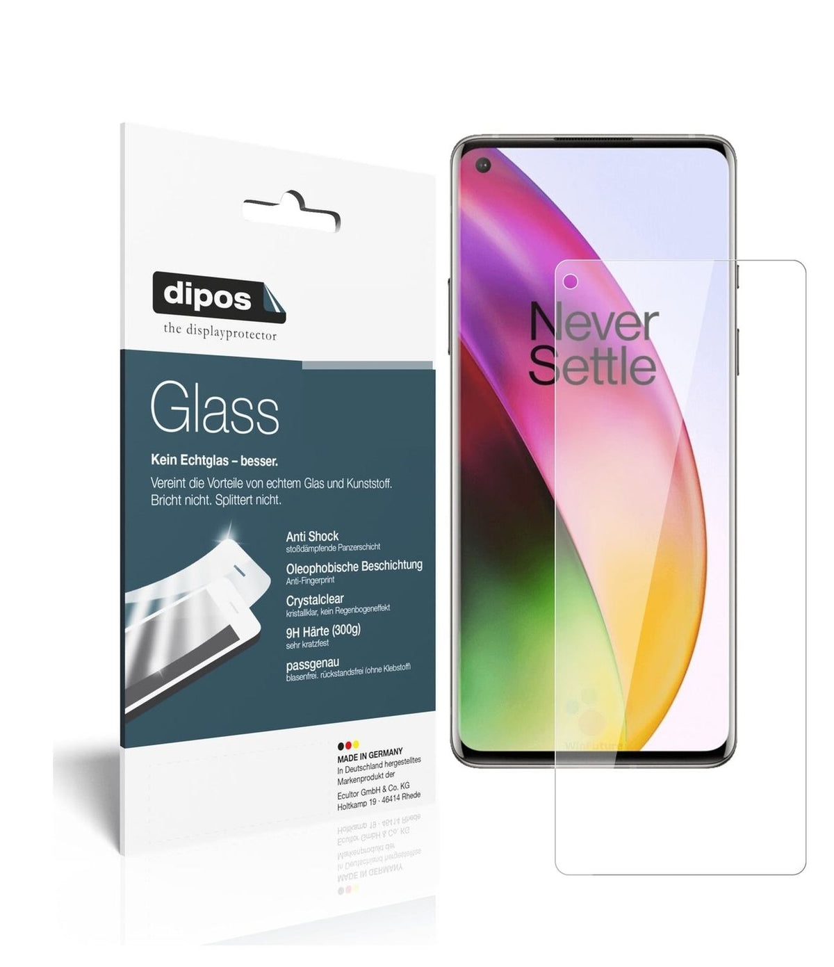 1x 9H Schutzfolie für OnePlus 8 Pro Panzerfolie