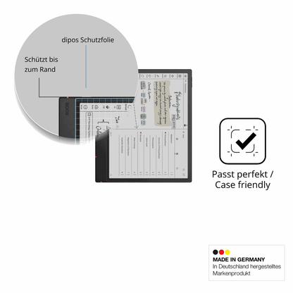 Schutzglasfolie mit optimaler Passform, zur Verwendung mit Hüllen geeignet
