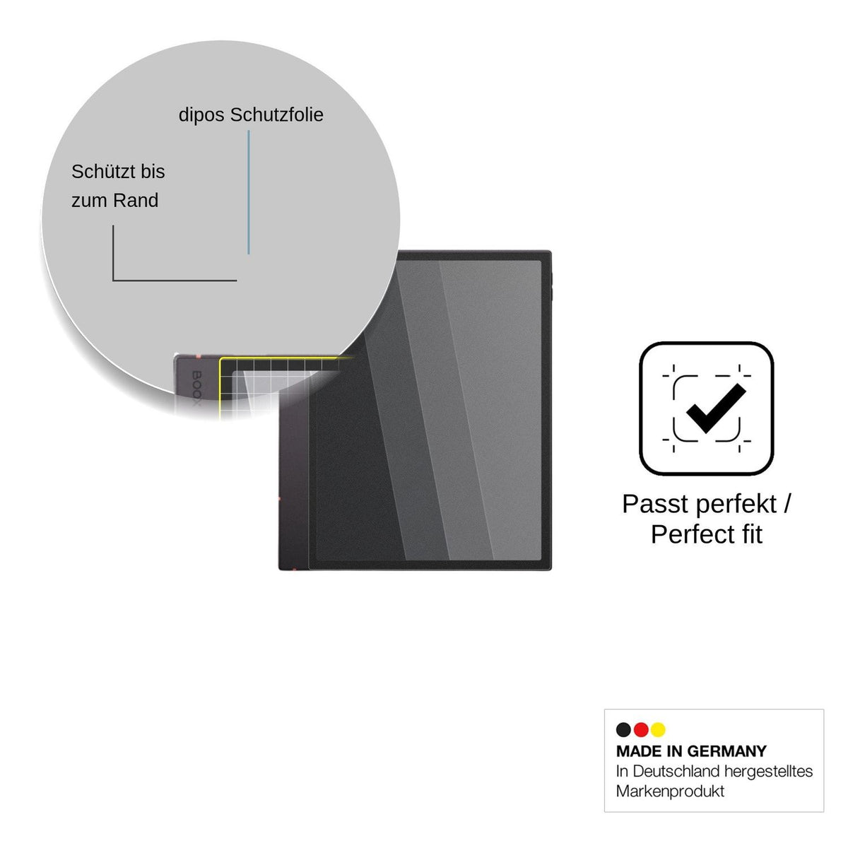 Blickschutzfolie für Onyx Boox Note Air6 C matt Schutzfolie Privacy