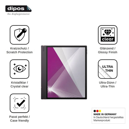 2x Schutzfolie klar für Onyx Boox Note Air6 C Display-Schutzfolie