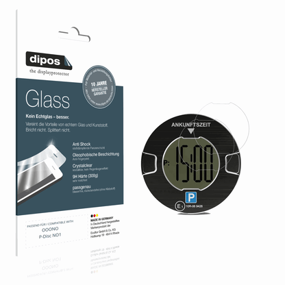 Klare Displayschutzfolie von dipos passend für OOONO P-Disc NO1, 9H kratzfest und blasenfrei montiert