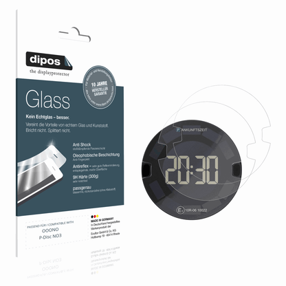 Matte Displayschutzfolie von dipos passend für OOONO P-Disc NO3, 9H kratzfest und blasenfrei montiert