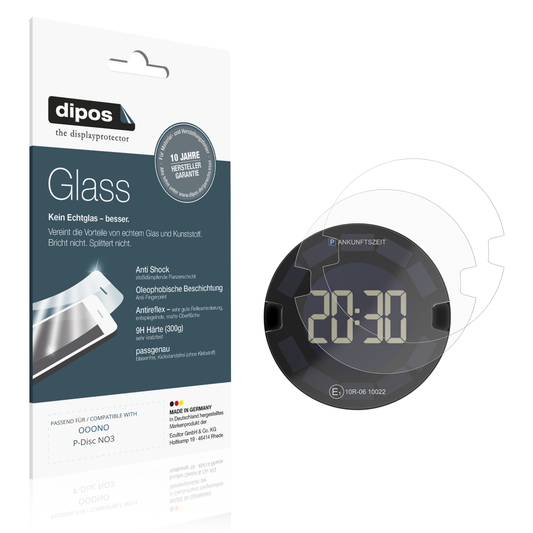 Matte Displayschutzfolie von dipos passend für OOONO P-Disc NO3, 9H kratzfest und blasenfrei montiert